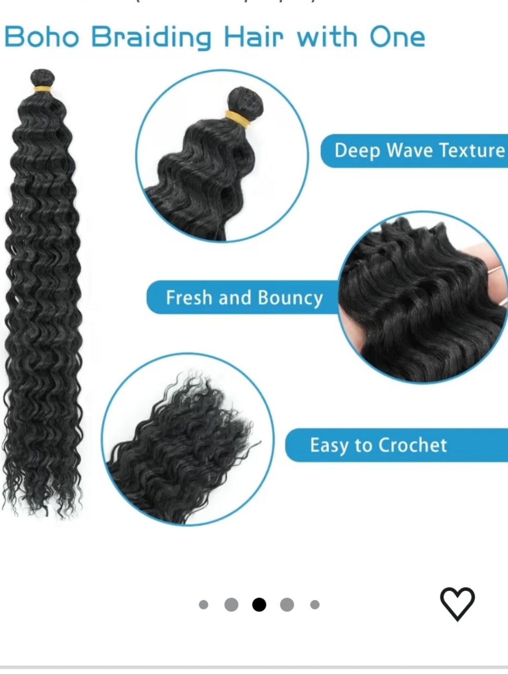 Black to Brown Blonde Boho Braiding Hair Pre Stretched (5Packs 1b/30/27) - Picture 5 of 6